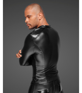 Куртка виниловая облегающая, на молнии Noir Handmade, размер XL - No Taboo