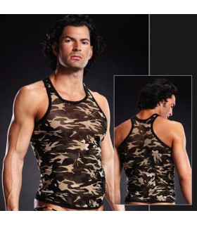 Майка мужская эротическая цвета хаки, L/XL - No Taboo