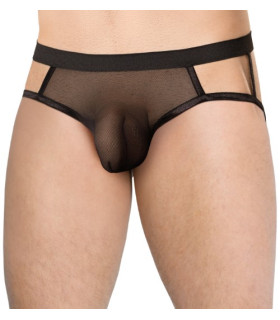 Эротические трусы мужские с доступом джоки, чёрные S/L (One size) - No Taboo