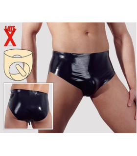 Сексуальні труси з латексу для чоловіків XL - No Taboo