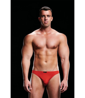 Эротические трусы мужские с открытой попой (джоки) LOW-RISE BRIEF-RED, L/XL - No Taboo