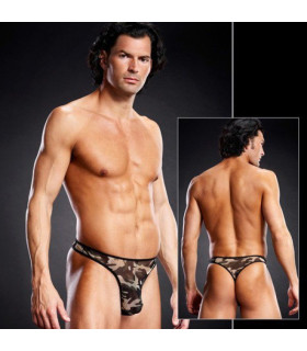 Стрінги чоловічі кольору хакі - No Taboo