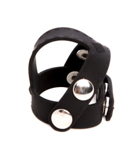 Кільце на член і мошонку, чорне, 100% медичний силікон - No Taboo