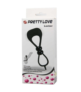 Подвійне вібролассо з кліторальною щіточкою Locker - No Taboo