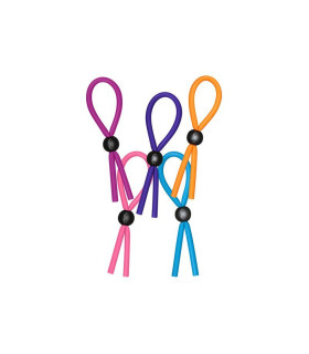 Ерекційне кільце-утяжка TOY JOY різних кольорів, 1 шт - No Taboo