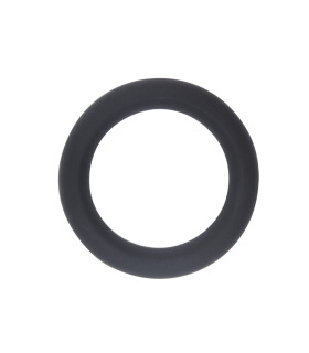 Силиконовое эрекционное кольцо черного цвета - No Taboo