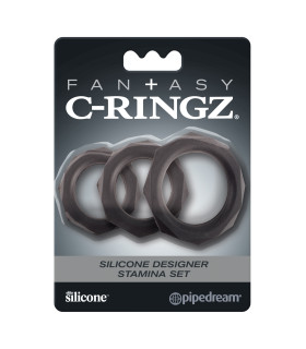 Ерекційне кільце 3 шт FANTASY C-Ringz DESIGNER STAMINA SET - No Taboo