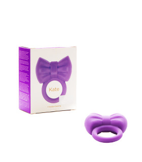 Ерекційне кільце з вібрацією у формі бантика KATE - No Taboo
