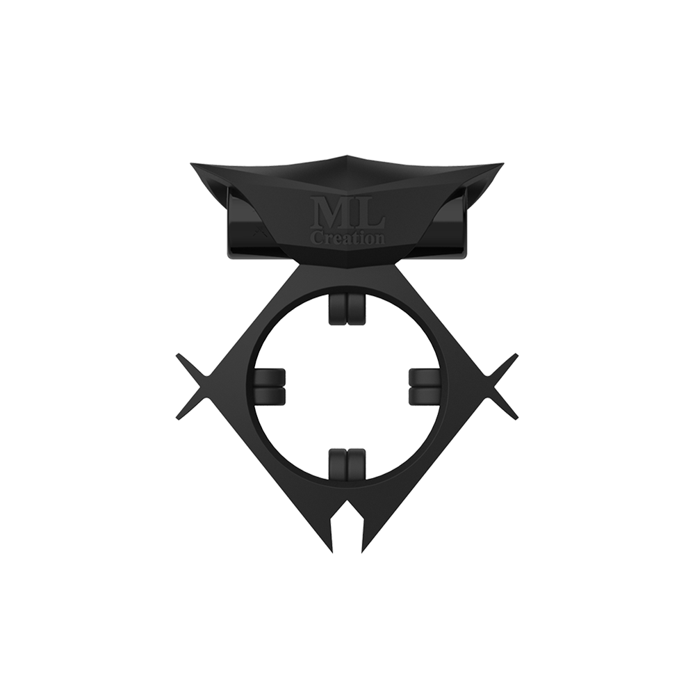 Эрекционное кольцо c вибропулей ML Creation, черное (30991), zoom