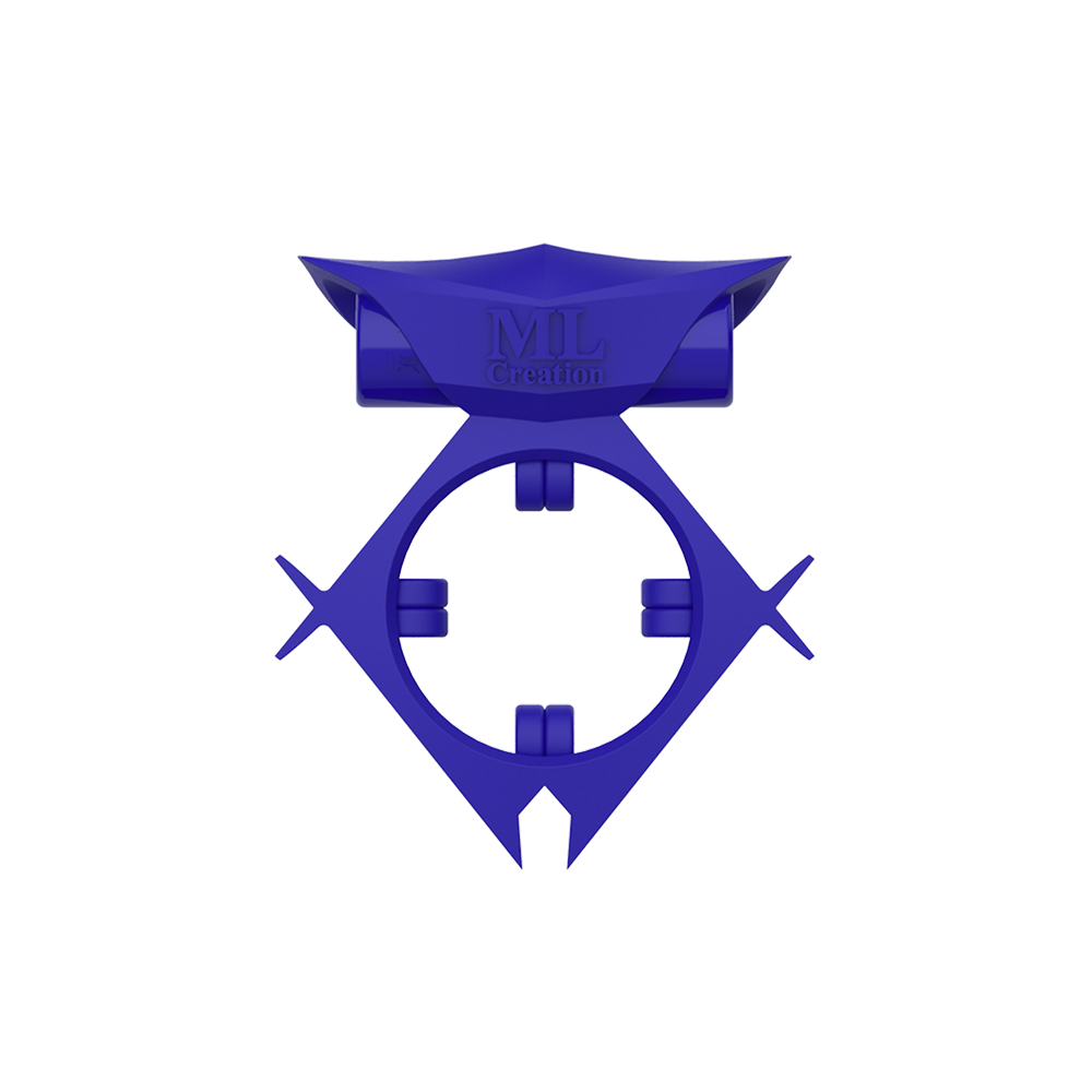 Эрекционное кольцо c вибропулей ML Creation, синее (30990), zoom