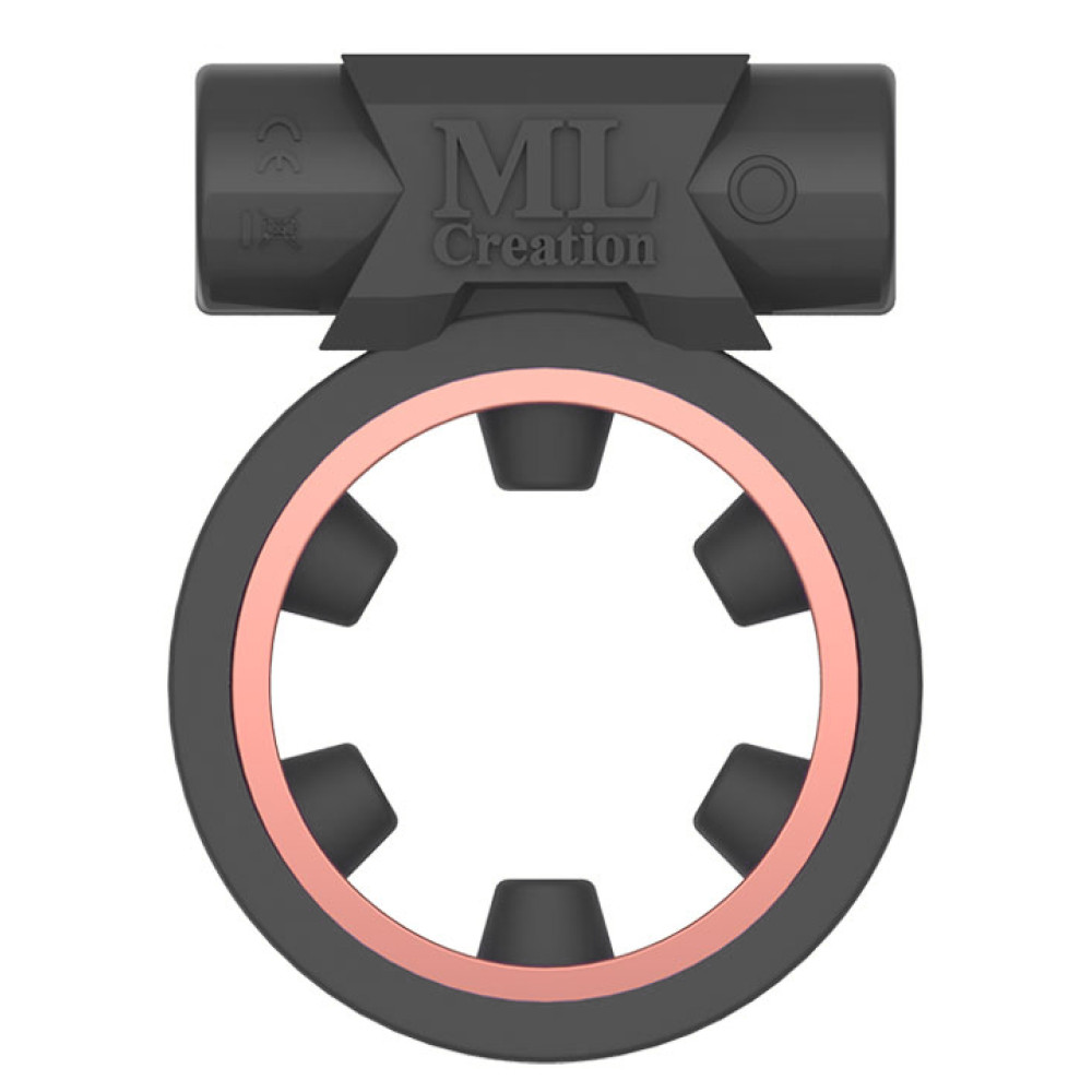 Эрекционное кольцо c вибропулей Magic Ring ML Creation (My Love), черное (35114), zoom