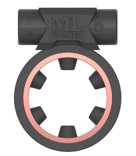 Ерекційне кільце C вібропулів Magic Ring ML Creation( My Love), чорне - No Taboo
