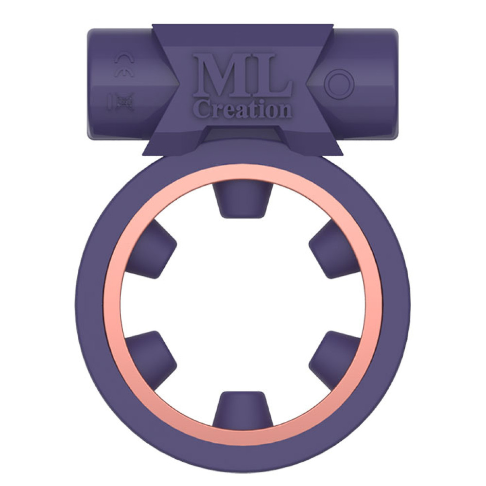 Эрекционное кольцо c вибропулей Magic Ring ML Creation (My Love), серое (35118), zoom