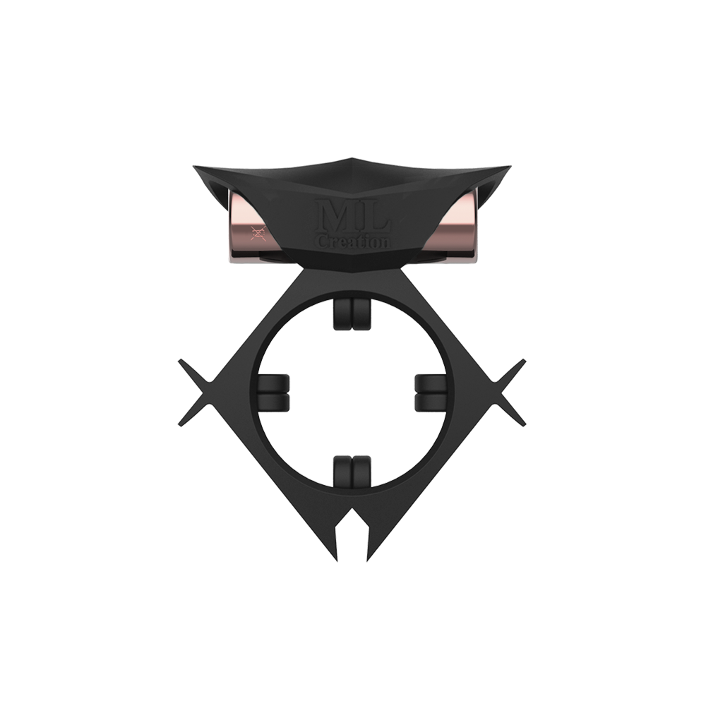 Ерекційне кільце C вібропулей ML Creation (My Love) Batboy Black, куля золота (35130), zoom