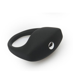 Ерекційне кільце чорне з вібрацією - No Taboo