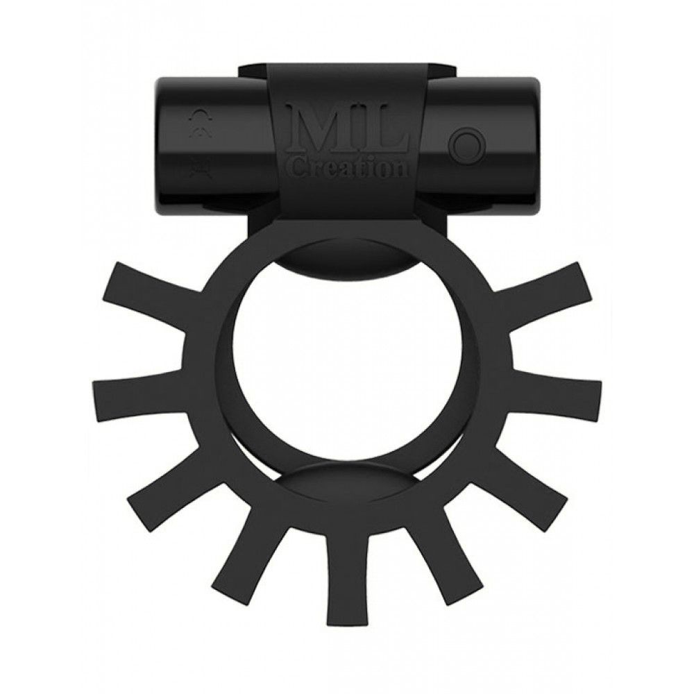 Ерекційне кільце подвійне C вібропулей ML Creation (My Love) Super Ring Black (35119), zoom