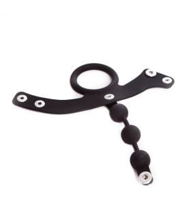 Ерекційне кільце на мошонку c заклепками, 100% медичний силікон - No Taboo