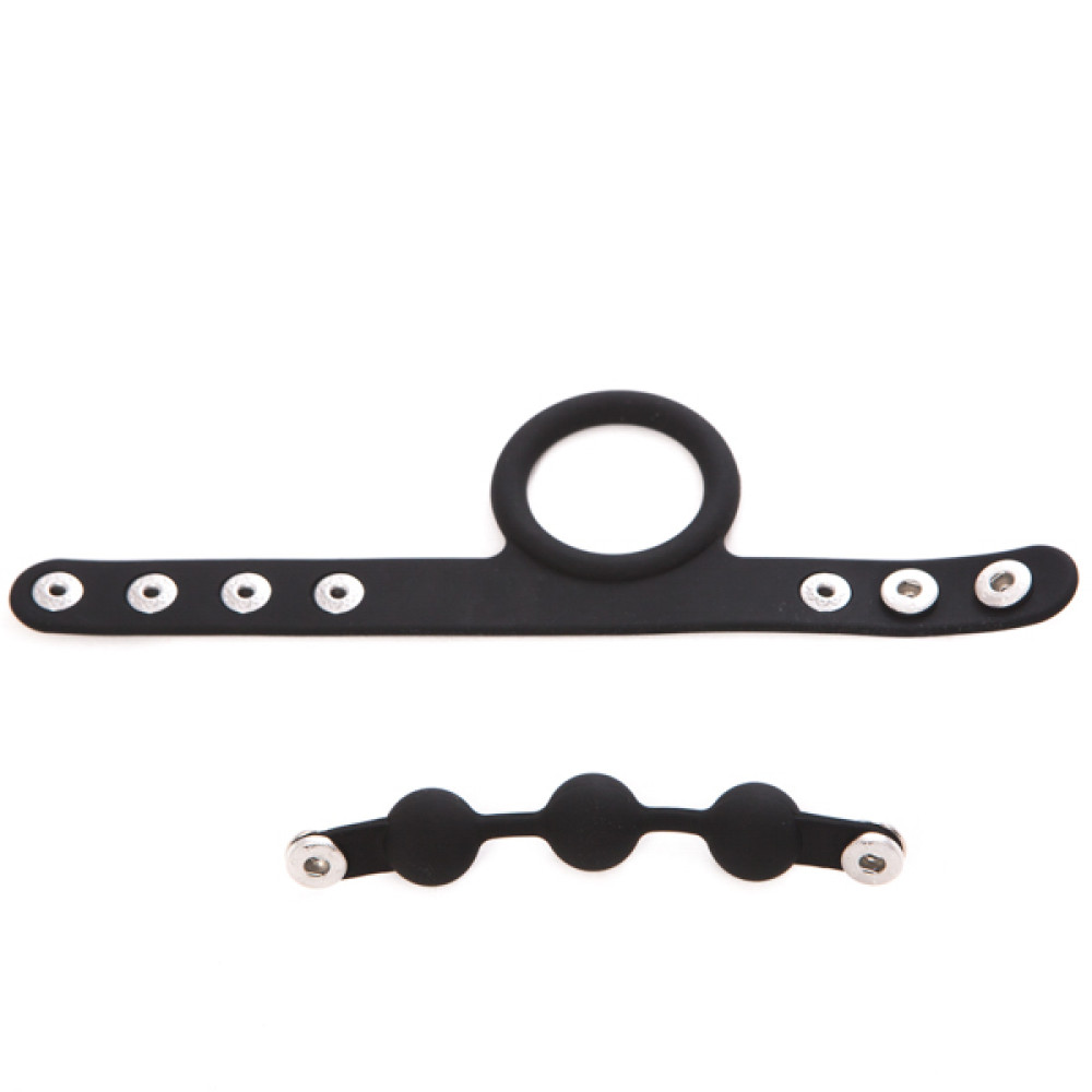 Ерекційне кільце з додатковим стимулятором на мошонку, 100% медичний силікон (29323), zoom