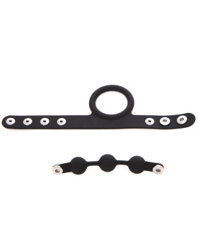 Ерекційне кільце з додатковим стимулятором на мошонку, 100% медичний силікон - No Taboo