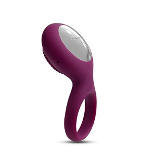 Ерекційне віброкільце Svakom Tyler з рельєфом, фіолетове, 8 х 2.9 см - No Taboo