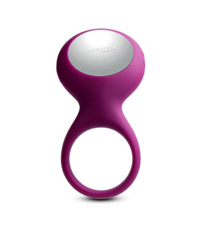 Ерекційне віброкільце Svakom Tyler з рельєфом, фіолетове, 8 х 2.9 см - No Taboo