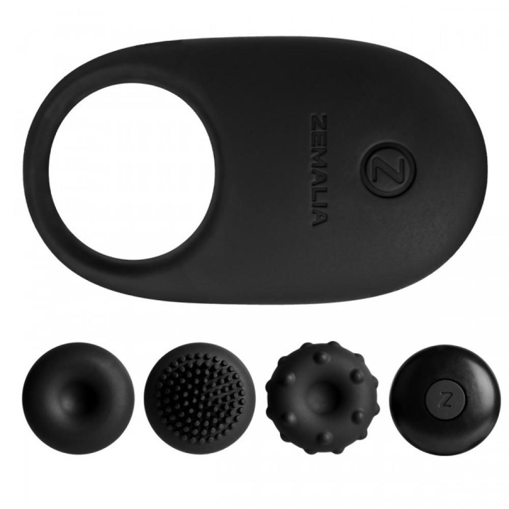 Ерекційне кільце з вібрацією і змінними насадками Ceres (31667), zoom