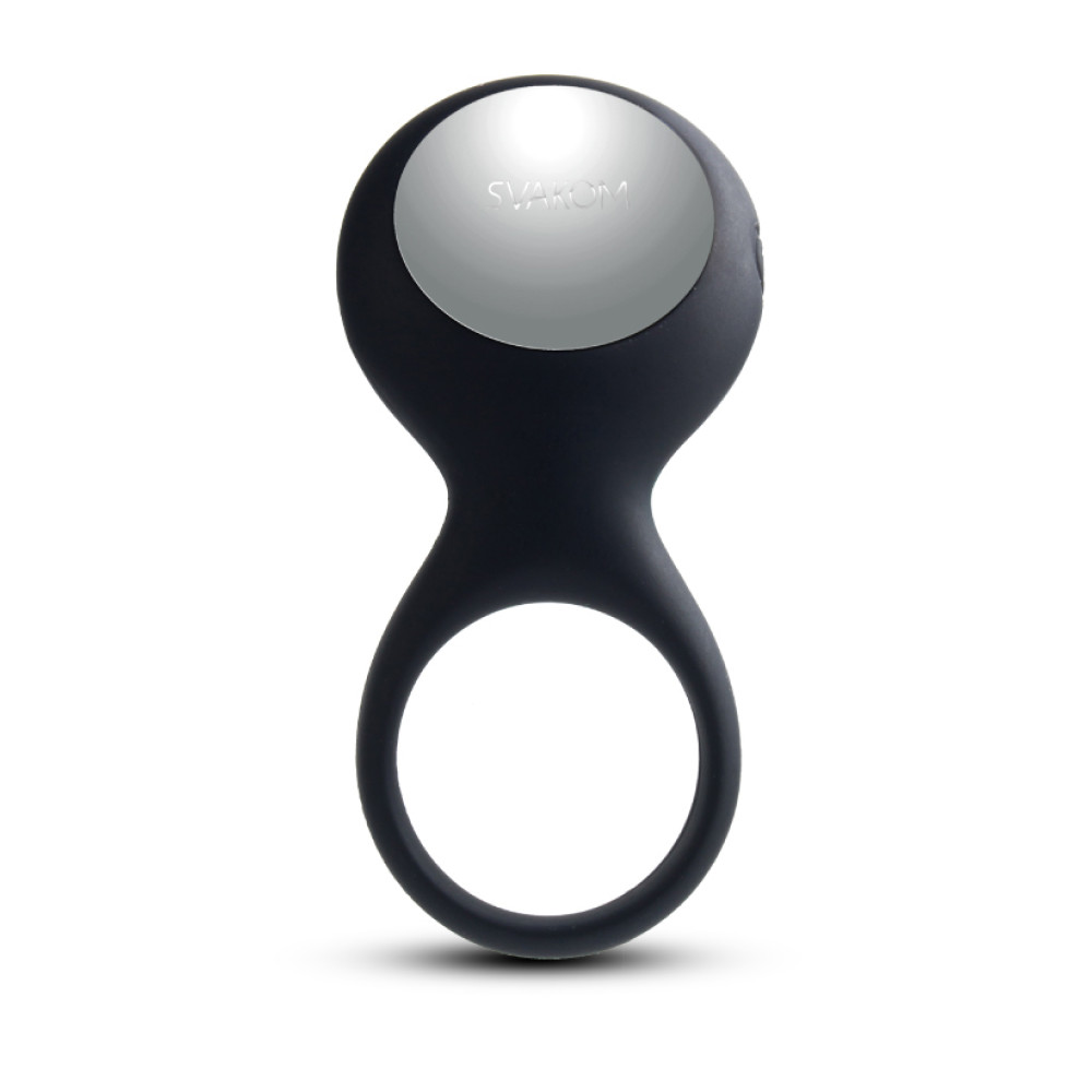 Ерекційне віброкільце Svakom Tyler з рельєфом, чорне, 8 х 2.9 см (24898), zoom