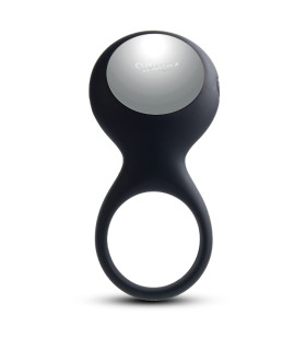 Ерекційне віброкільце Svakom Tyler з рельєфом, чорне, 8 х 2.9 см - No Taboo