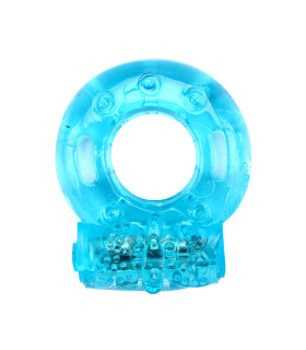 Эрекционное виброкольцо Chisa голубое, 1.7 см - No Taboo