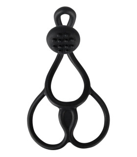 Кільце для пеніса і мошонки з кліторальним стимулятором - No Taboo