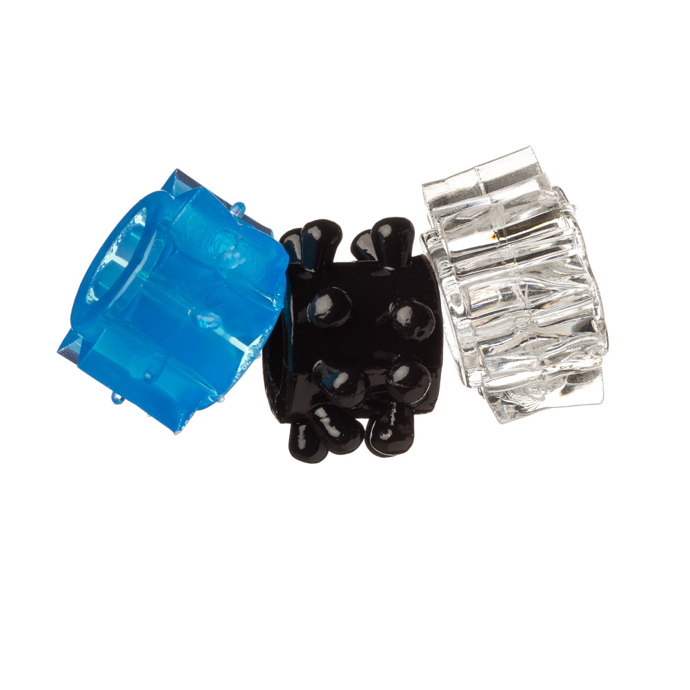 Набір рельєфних ерекційних кілець, 3 шт (без упаковки) (33412), zoom