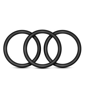 Набор эрекционных колец 3шт PERFORMANCE VS3 COCK RINGS LARGE BLACK - No Taboo