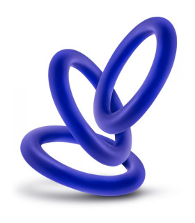 Набір ерекційних кілець синього кольору - No Taboo
