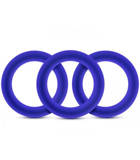 Набір ерекційних кілець синього кольору - No Taboo