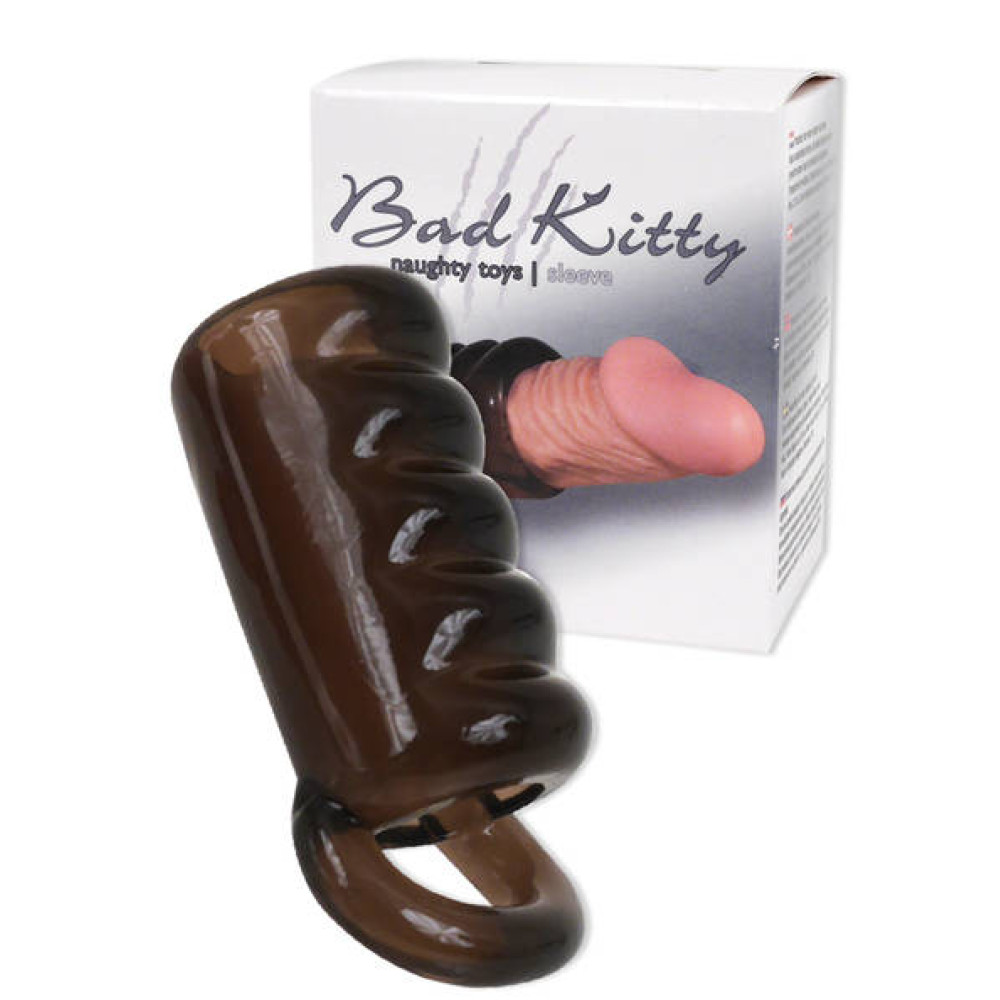 Насадка на член з відкритою головкою і петлею для мошонки (34928), zoom