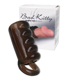 Насадка на член з відкритою головкою і петлею для мошонки - No Taboo