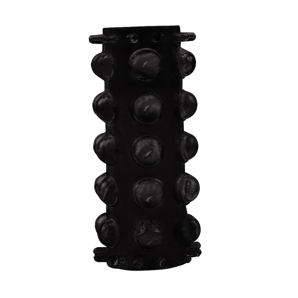 Насадка на пеніс із відкритою головкою Chisa get lock, чорна, 1 шт (34807), zoom