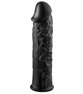 Насадка на пеніс NMC Length extender подовжуюча, чорна, 20 х 3.2 см - No Taboo