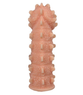 Насадка на член Kokos, розмір М, з язичками що стимулюють, 14.7 см - No Taboo