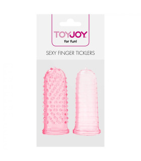 Насадки рельєфні на палець Toy Joy рожеві, 7 х 3 см - No Taboo