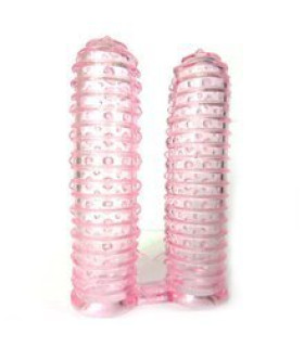 Ребристі насадки на палець Smart Fingers, 2 шт - No Taboo