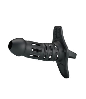 Насадка на пеніс Pretty Love Hercules з утяжкою на мошонку, чорна, 10.5 х 3 см - No Taboo