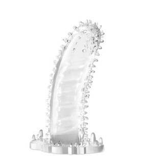 Прозраная рельефная насадка на член - No Taboo