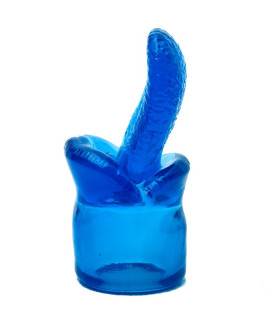 Рельефная насадка с языком на вибромассажер-микрофон - No Taboo