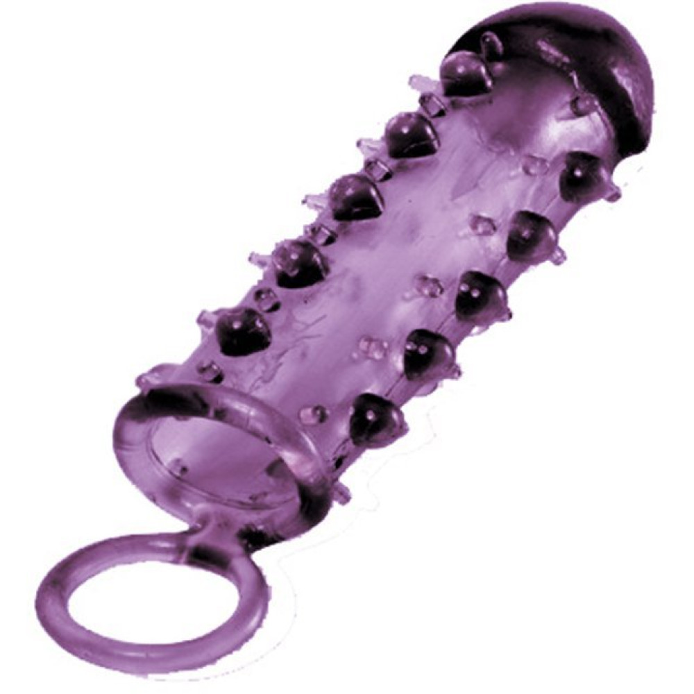 Насадка на пеніс NMC Samurai еластична, фіолетова, 18 х 4 см (21399), zoom