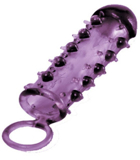 Насадка на пеніс NMC Samurai еластична, фіолетова, 18 х 4 см - No Taboo