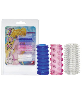 Рельєфна насадка на член з відкритою головкою Tokio 1шт - No Taboo