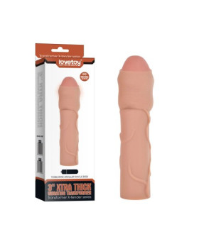 Подовжуюча насадка на пеніс закрита головка-3 - No Taboo