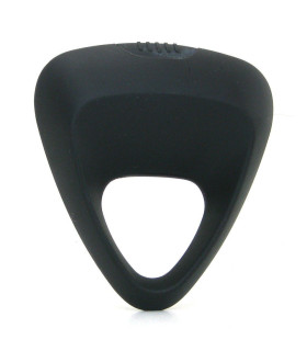 Черное эрекционное кольцо треугольной формы с вибрацией - No Taboo