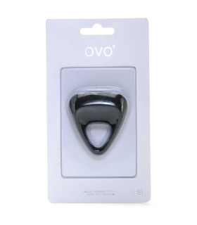 Черное эрекционное кольцо треугольной формы с вибрацией - No Taboo